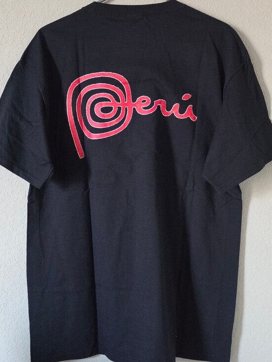 Other - Marca PERU unisex graphic cotton black tee shirt size L